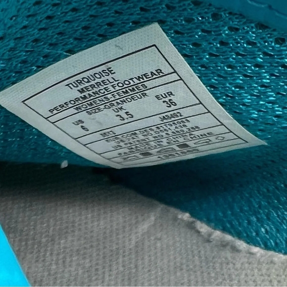 Merrell Encore Maze Women’s 6 Turquoise Slip On J48492 - Picture 10 of 10